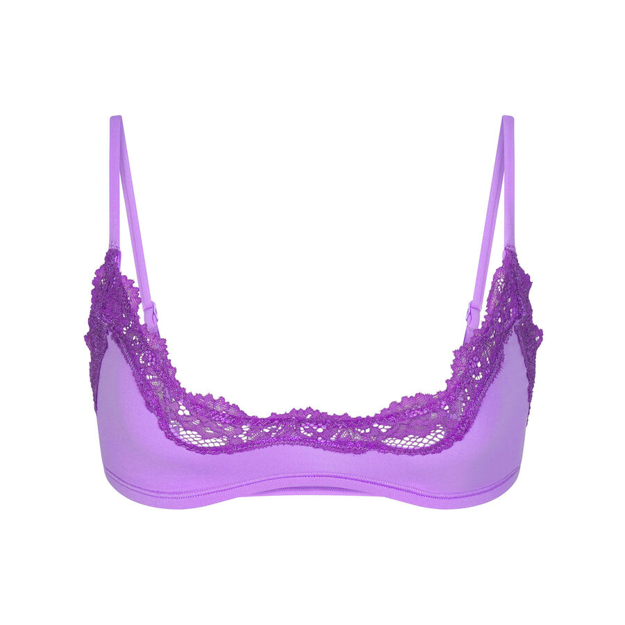 

Бюстгальтер scoop SKIMS Fits Everybody Lace, цвет Ultra Violet Tonal