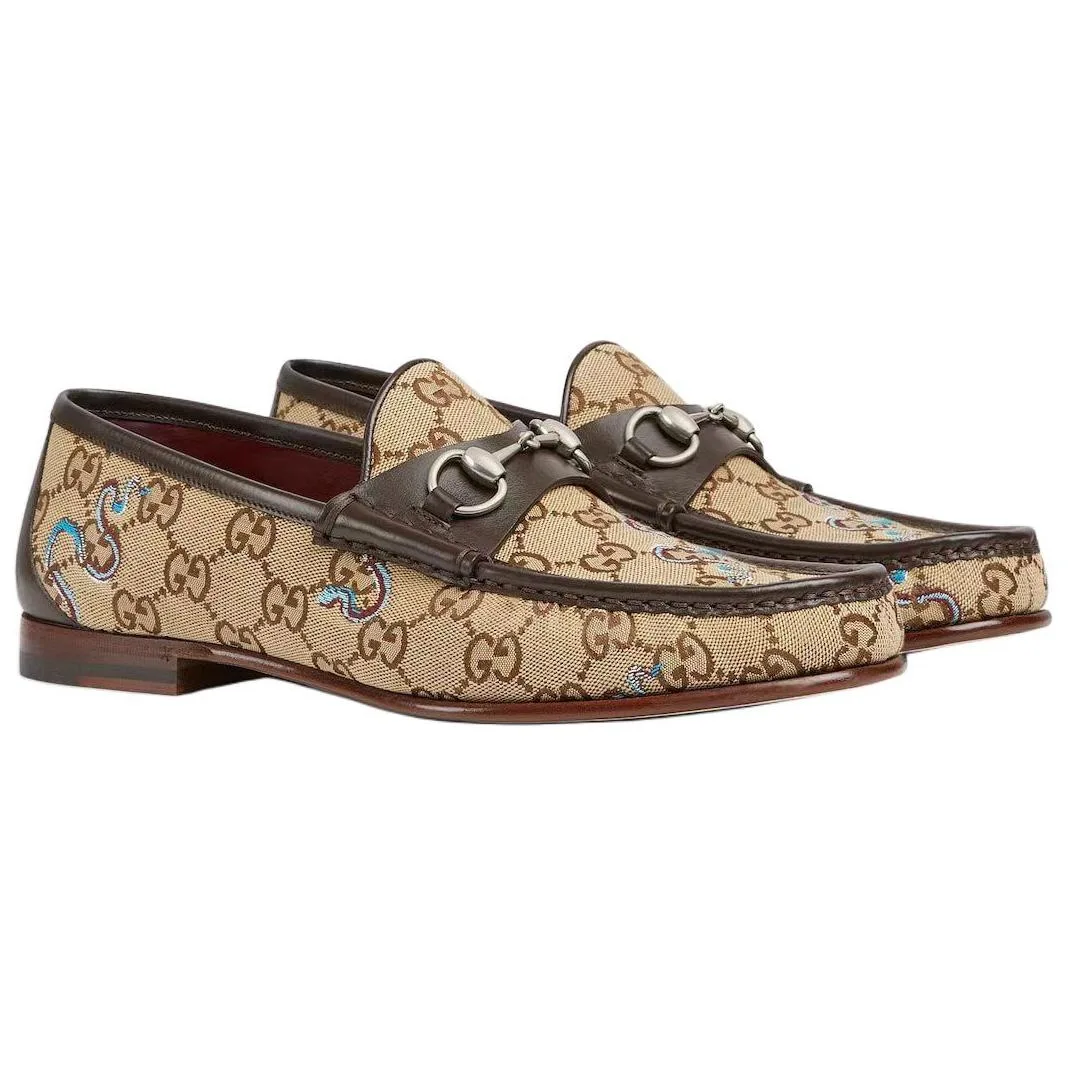 GUCCI Лоферы Horsebit 1953 мужские коричневые — фото 4