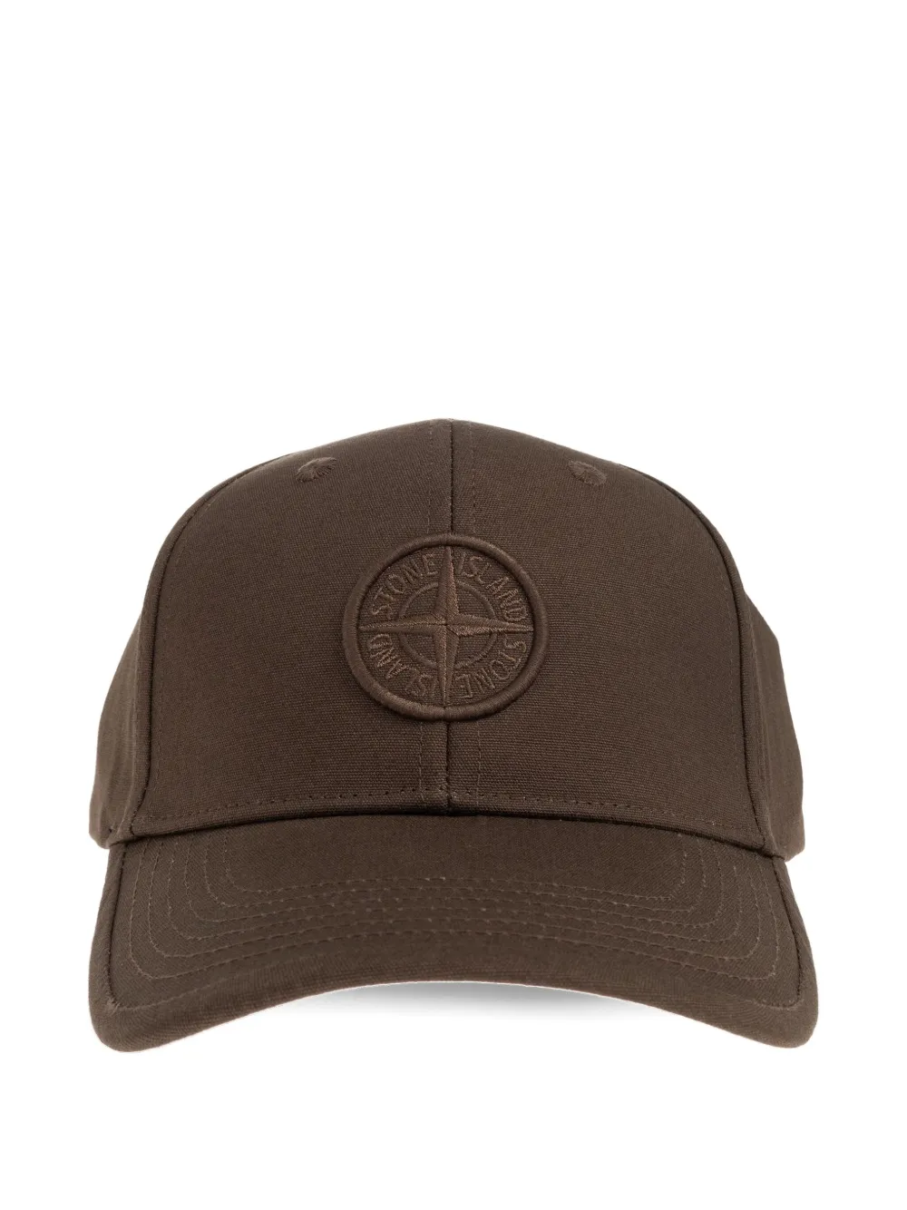 

Бейсболка с нашивкой-логотипом Stone Island Junior, коричневый