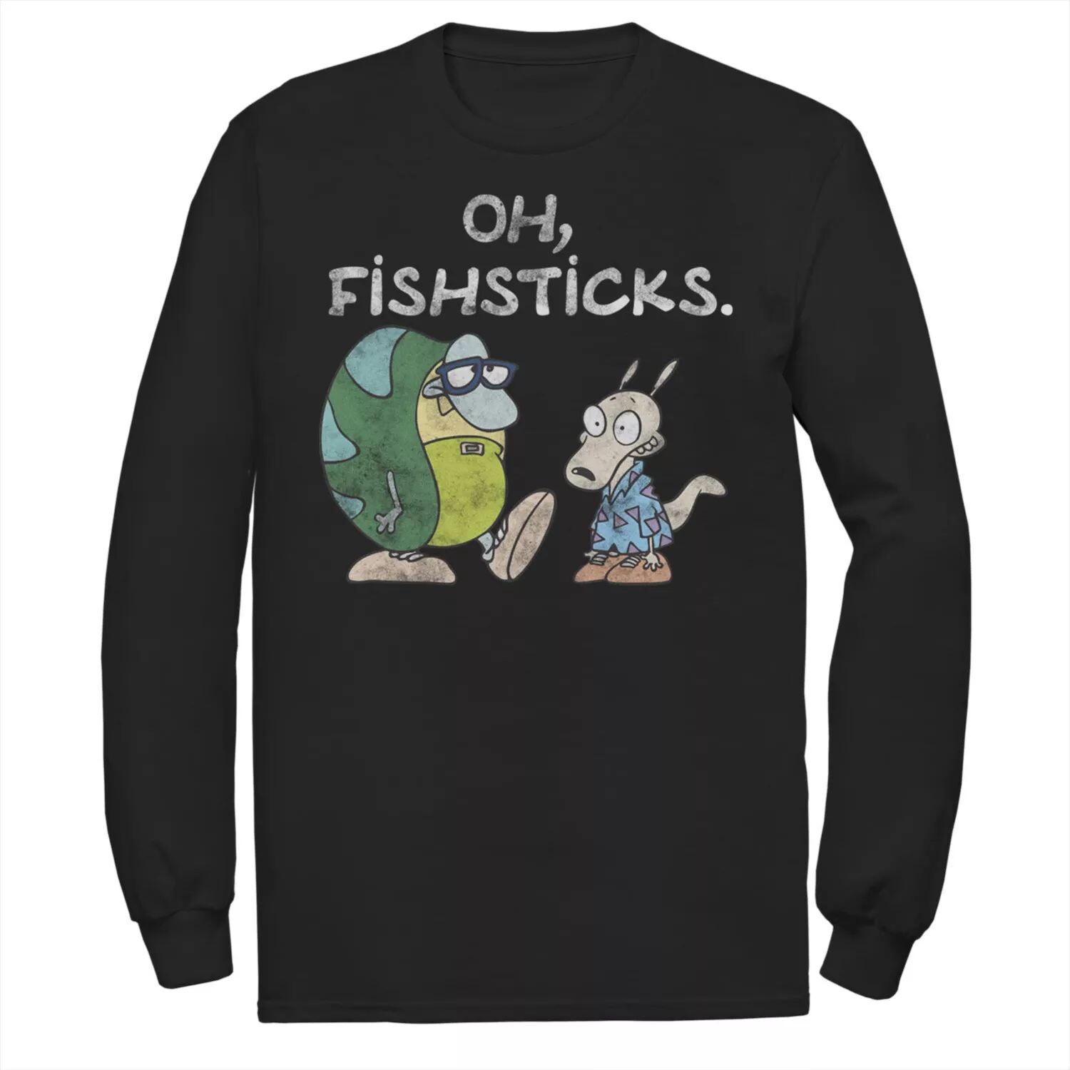 

Мужская футболка Rocko's Modern Life Filburt Oh, Fishsticks с длинными рукавами Licensed Character