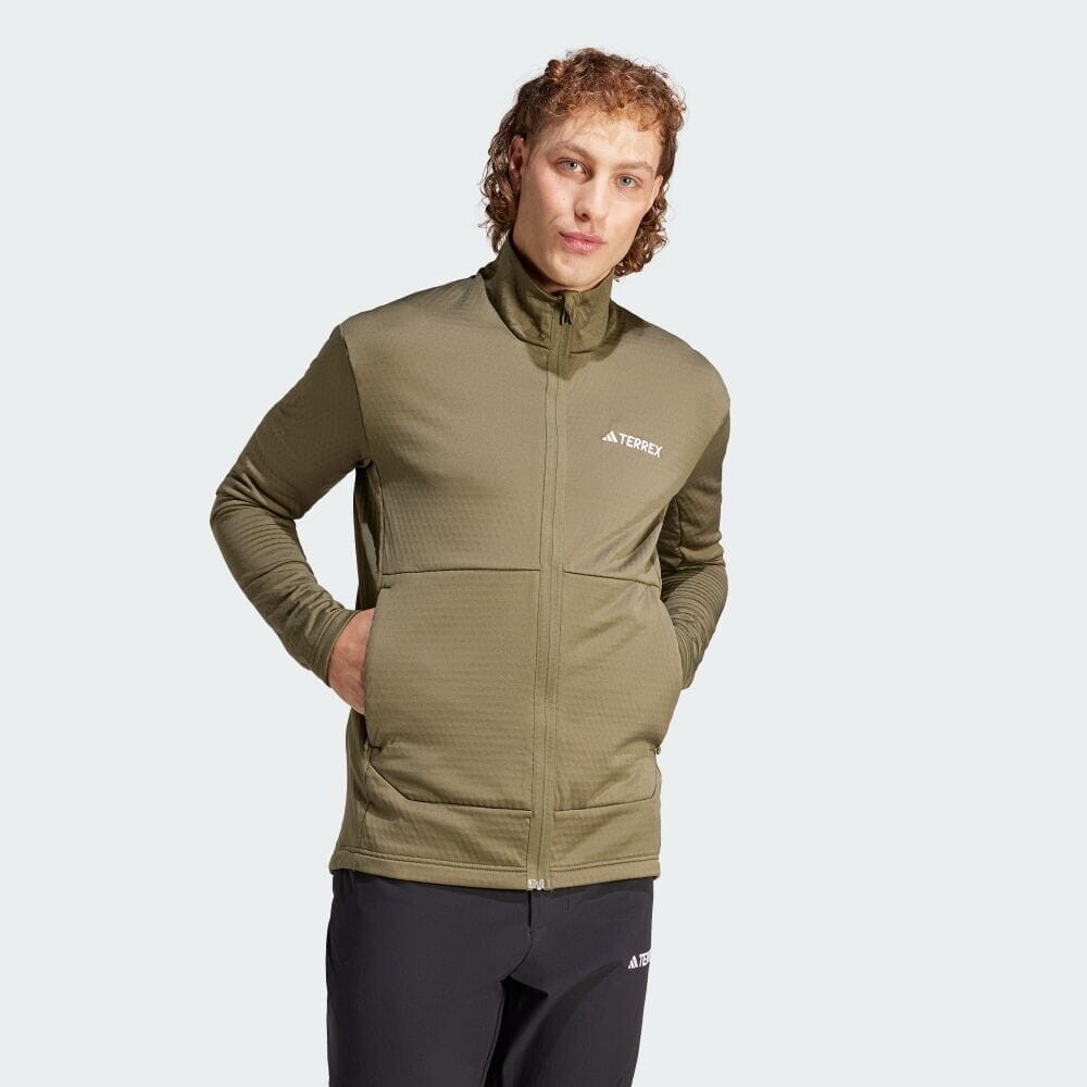 

Флис Adidas M TERREX MULTI LIGHT FLOSS JACKET, цвет Olive Storer