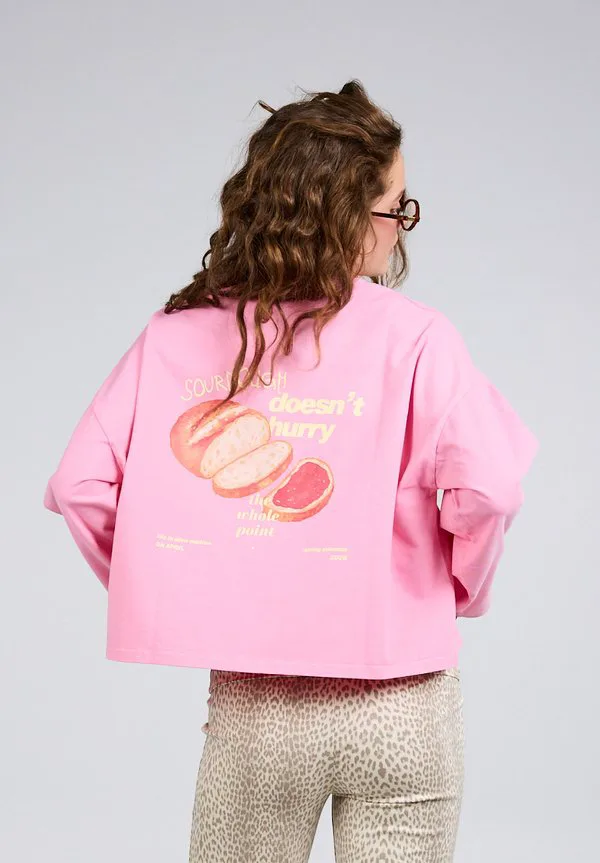 

Обычная футболка с длинными рукавами из закваски Oh April, Petal Cream, Синий, Обычная футболка с длинными рукавами из закваски Oh April, Petal Cream