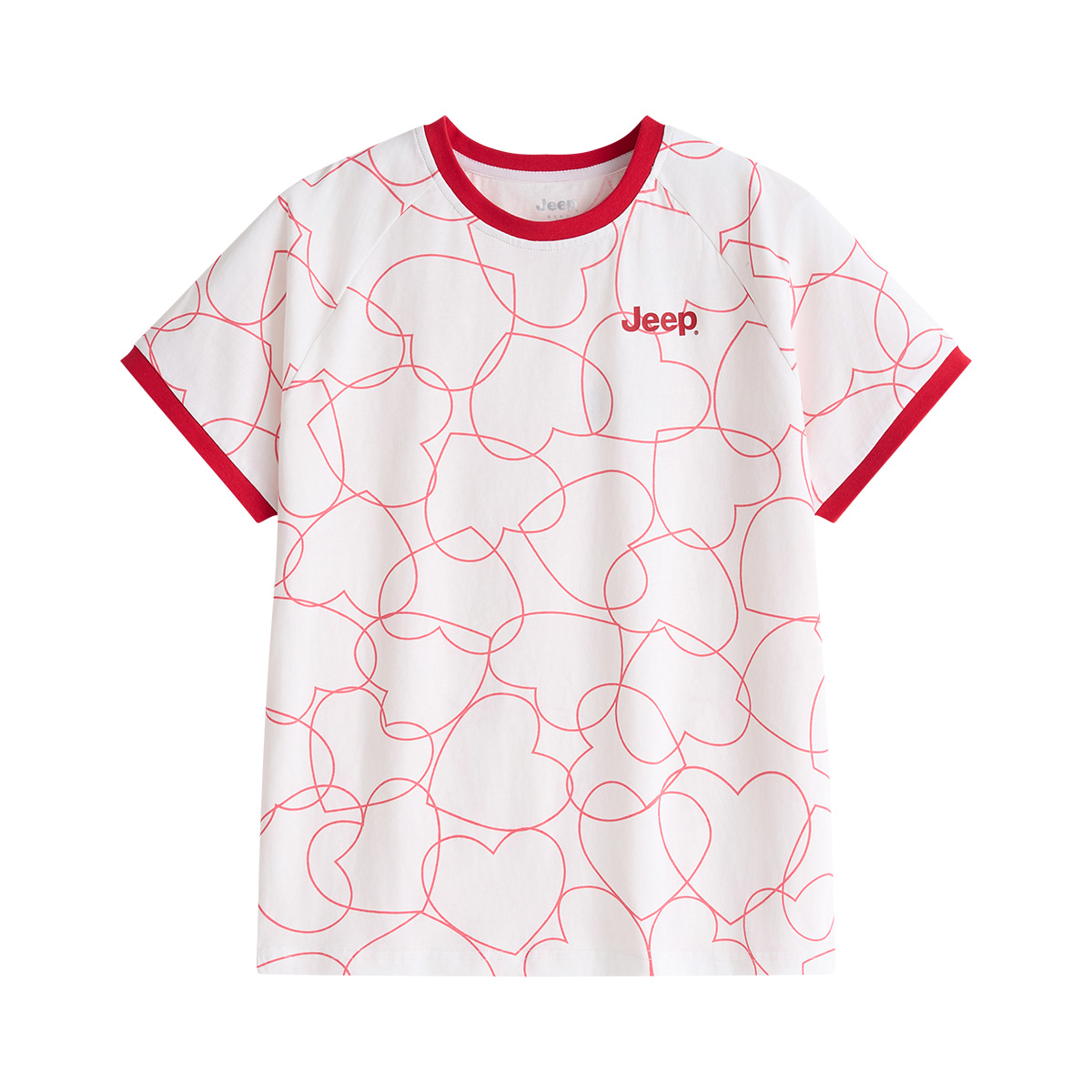 

Футболка для школьников с круглым вырезом Moderate Jeep, белый