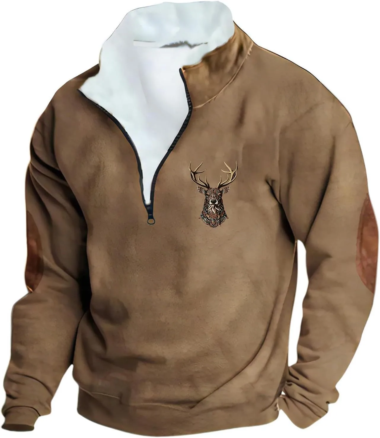 Толстовка Quarter Zip с принтом Vintage Print