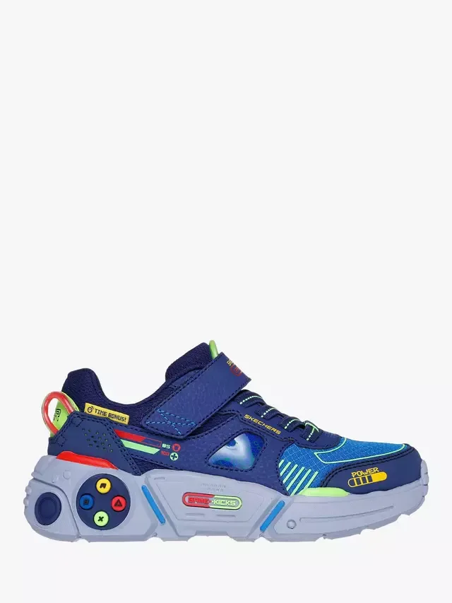 Детские кроссовки Game Kicks Gametronix 20, темно-синие/разноцветные Skechers