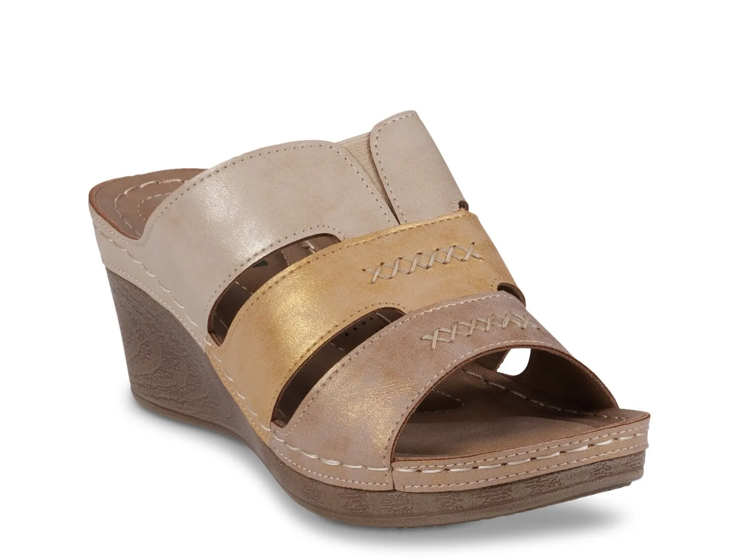 

Сандалии Delores Wedge Sandal Good Choice, цвет gold_rosegold_champagne