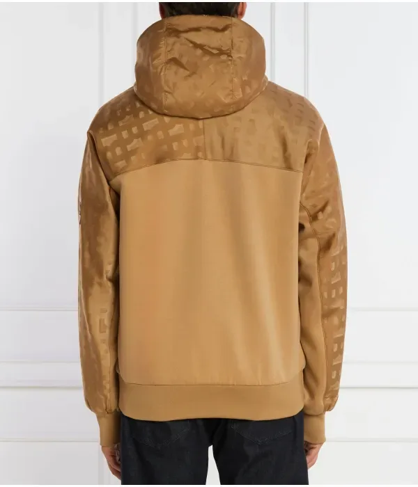 Стальная куртка regular fit Boss, коричневый — фото 4