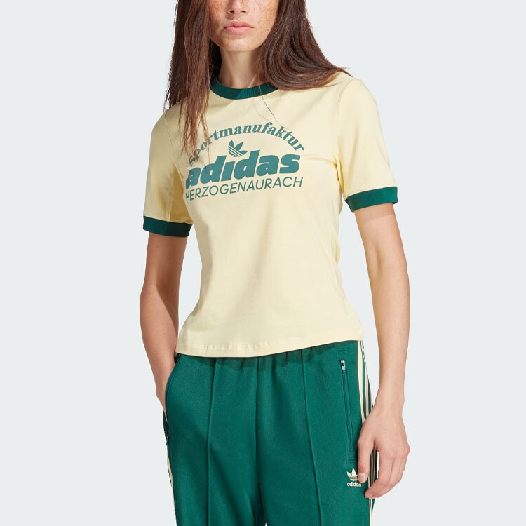 Футболка RETRO GRX женская желтая Adidas Originals — фото 2