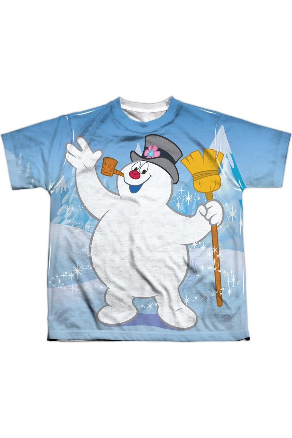 

Футболка с коротким рукавом Frosty The Snowman Frosty Wave для детей Gildan, белый