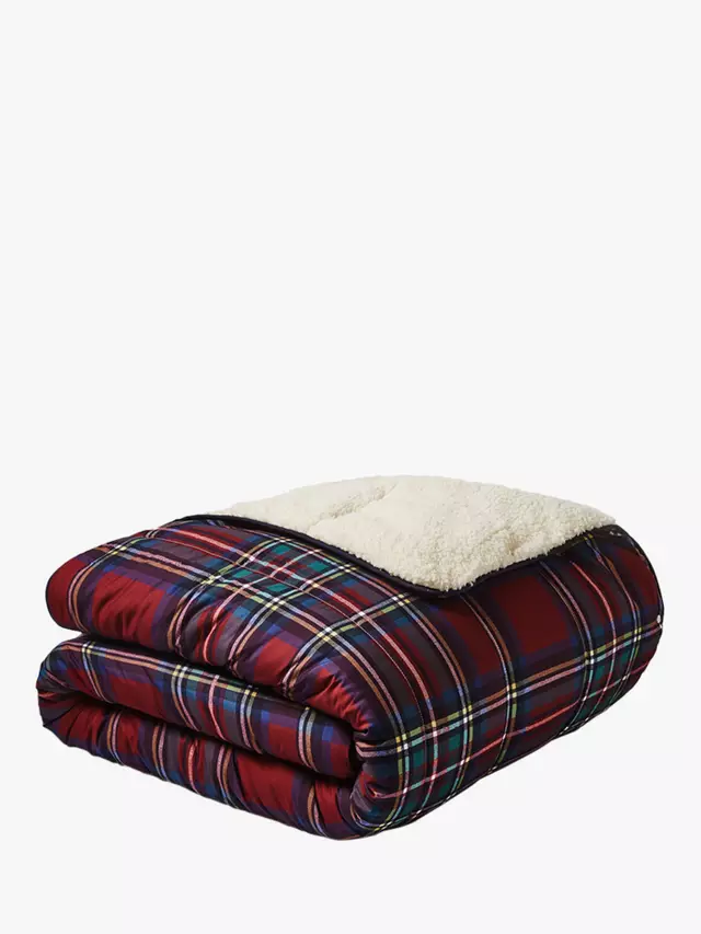 

Плед Night Lark Classic Tartan Cosy Sherpa, разноцветный
