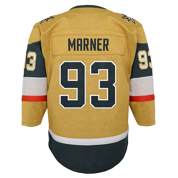 Футболка Vegas Golden Knights Premier игрока Митча Марнера для молодежи, золотая Outerstuff — фото 4