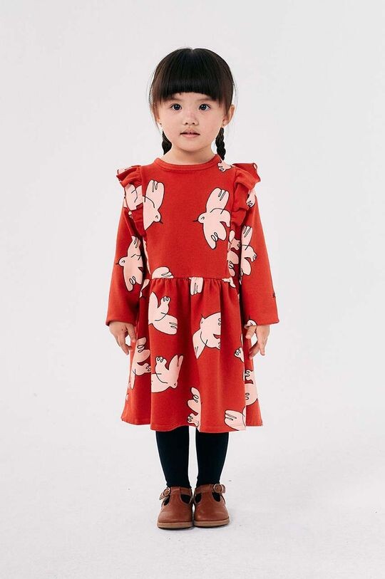 

Детское платье Freedom Bird Bobo Choses, красный