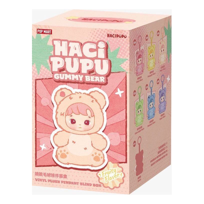 

Фигурка Pop Mart Hacipupu Gummy Bear Vinyl Plush Pendant Sealed Case (1 Blind Box)