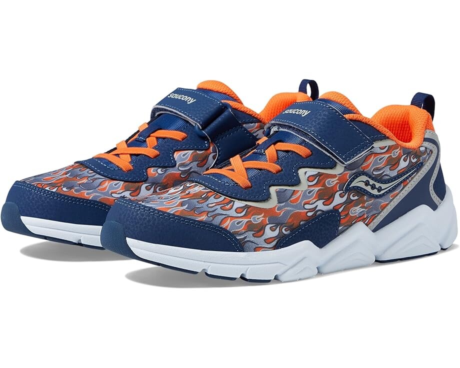 

Кроссовки Saucony Kids Flash A/C 3.0 Sneakers, цвет Navy/Orange