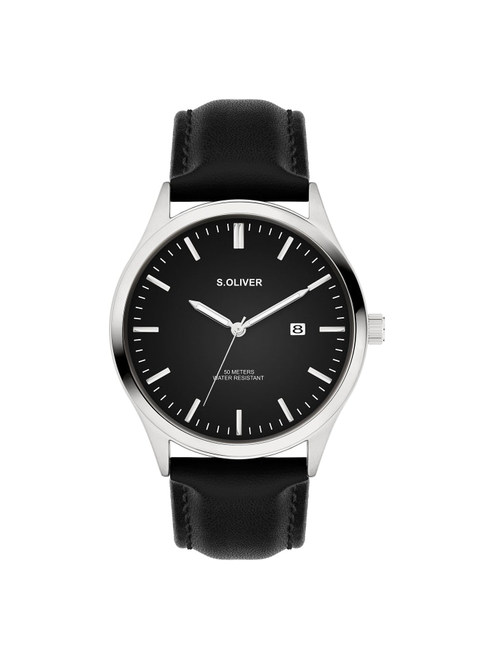 

s.Oliver Классические и элегантные наручные часы черного цвета