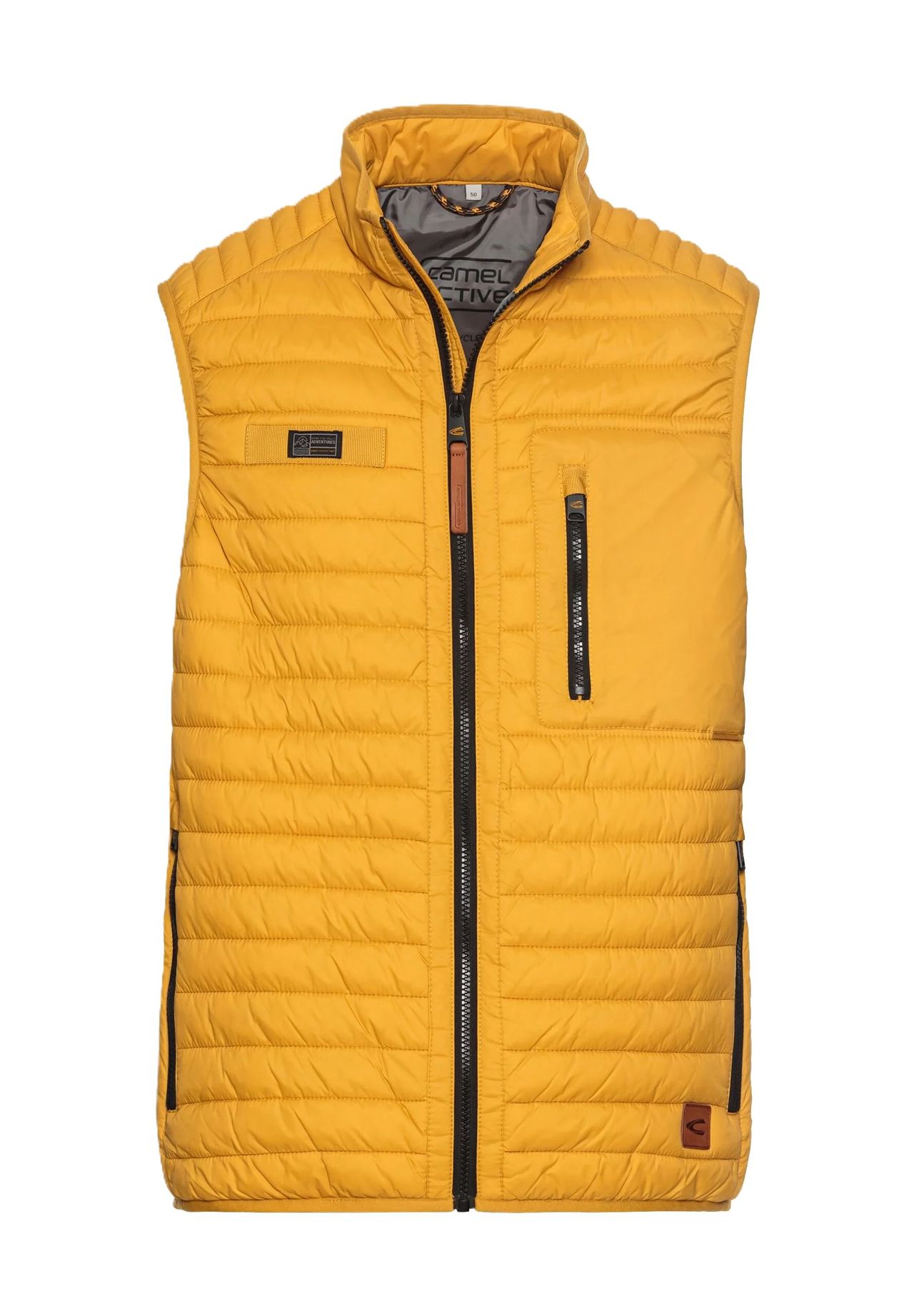 

Жилет стеганый, воротник стойка, мужской Camel active, цвет 64 Cumin Yellow