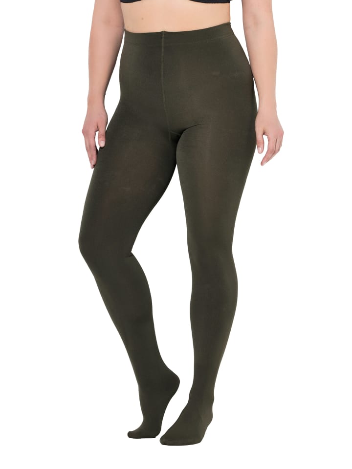 

Ulla Popken Колготки болотного зеленого цвета