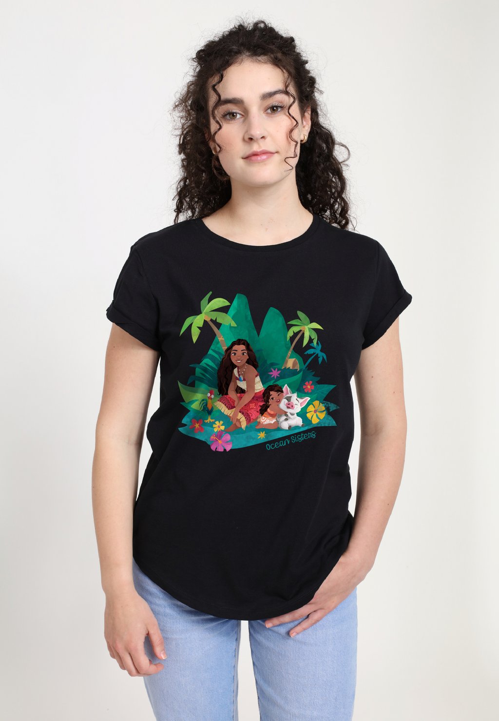 

Футболка с принтом MOANA OCEAN SISTERS Disney, черный