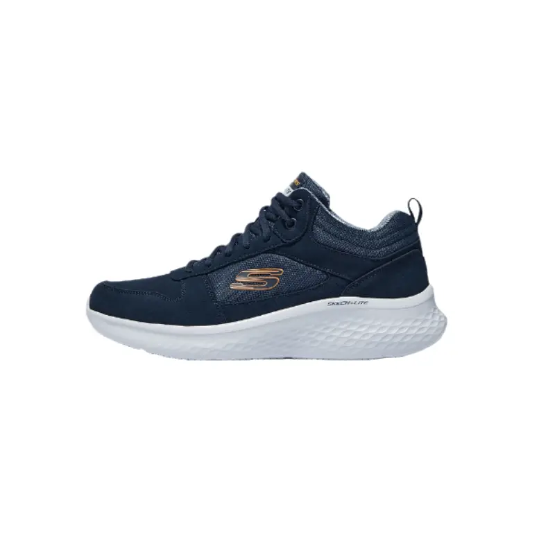 

Спортивные мужские низкие повседневные кроссовки Skechers синего цвета, морской синий/оранжевый