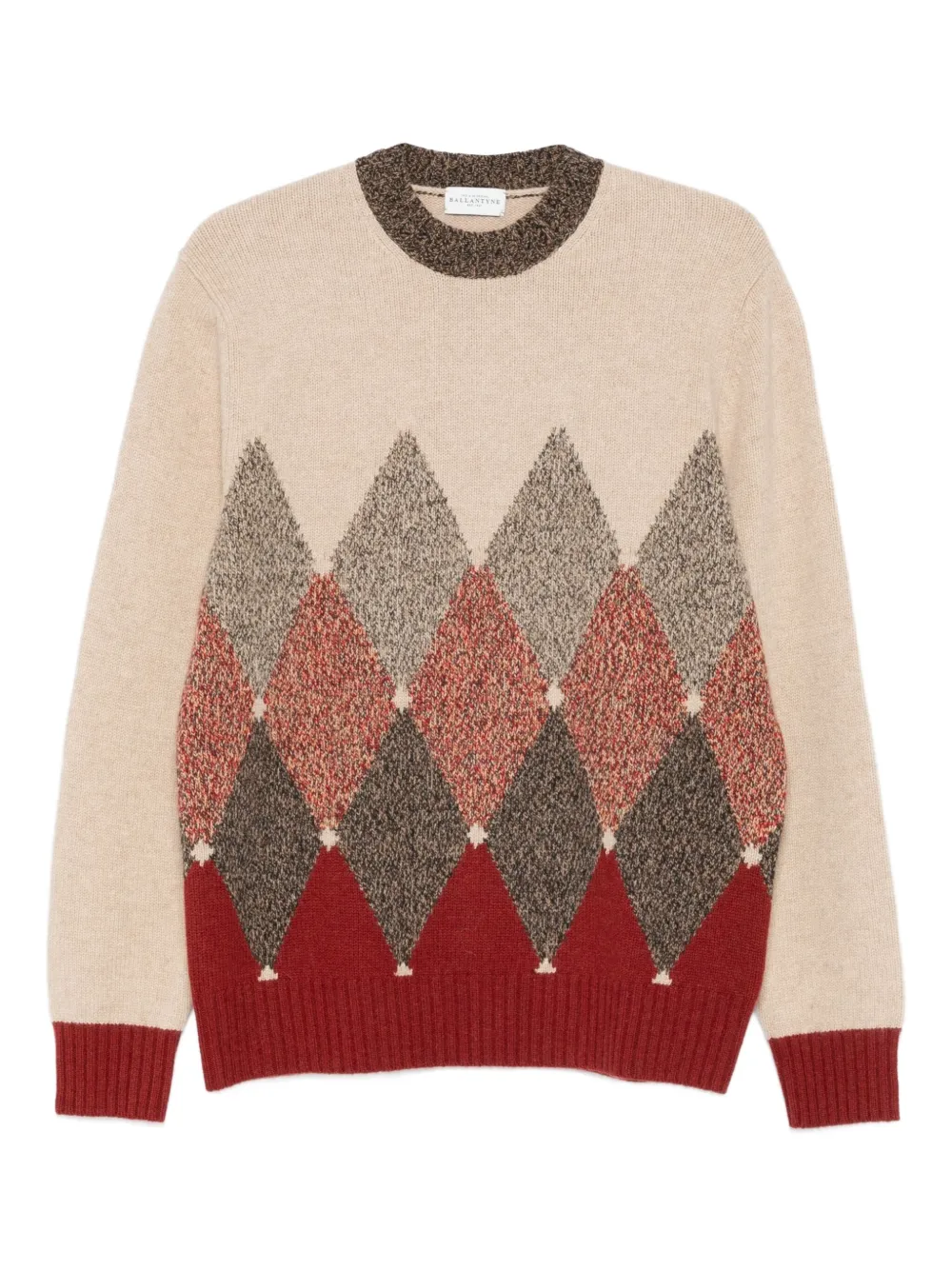 

Джемпер с узором аргайл Ballantyne, бежевый