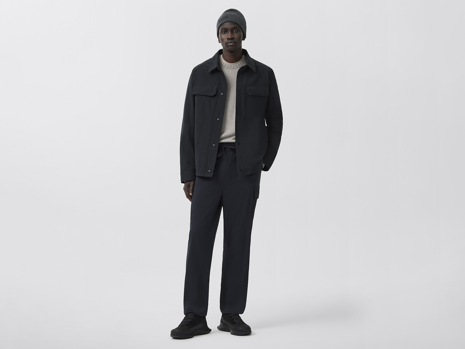 

Пальто Canada Goose Burnaby Chore Black Label, черный