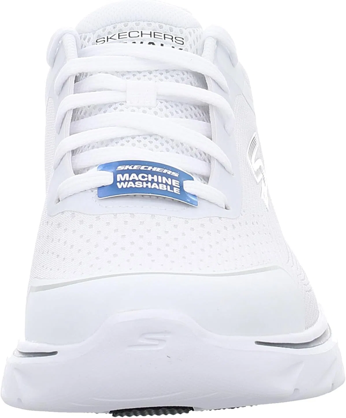 Мужские кроссовки Skechers Go Walk 7 Alen, White And Gray Textile Synthetic — фото 4