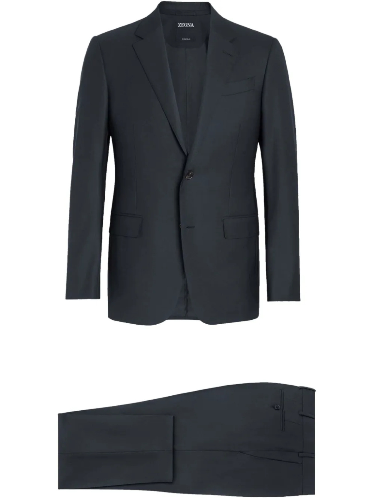 

Костюм с однобортным пиджаком Zegna, синий