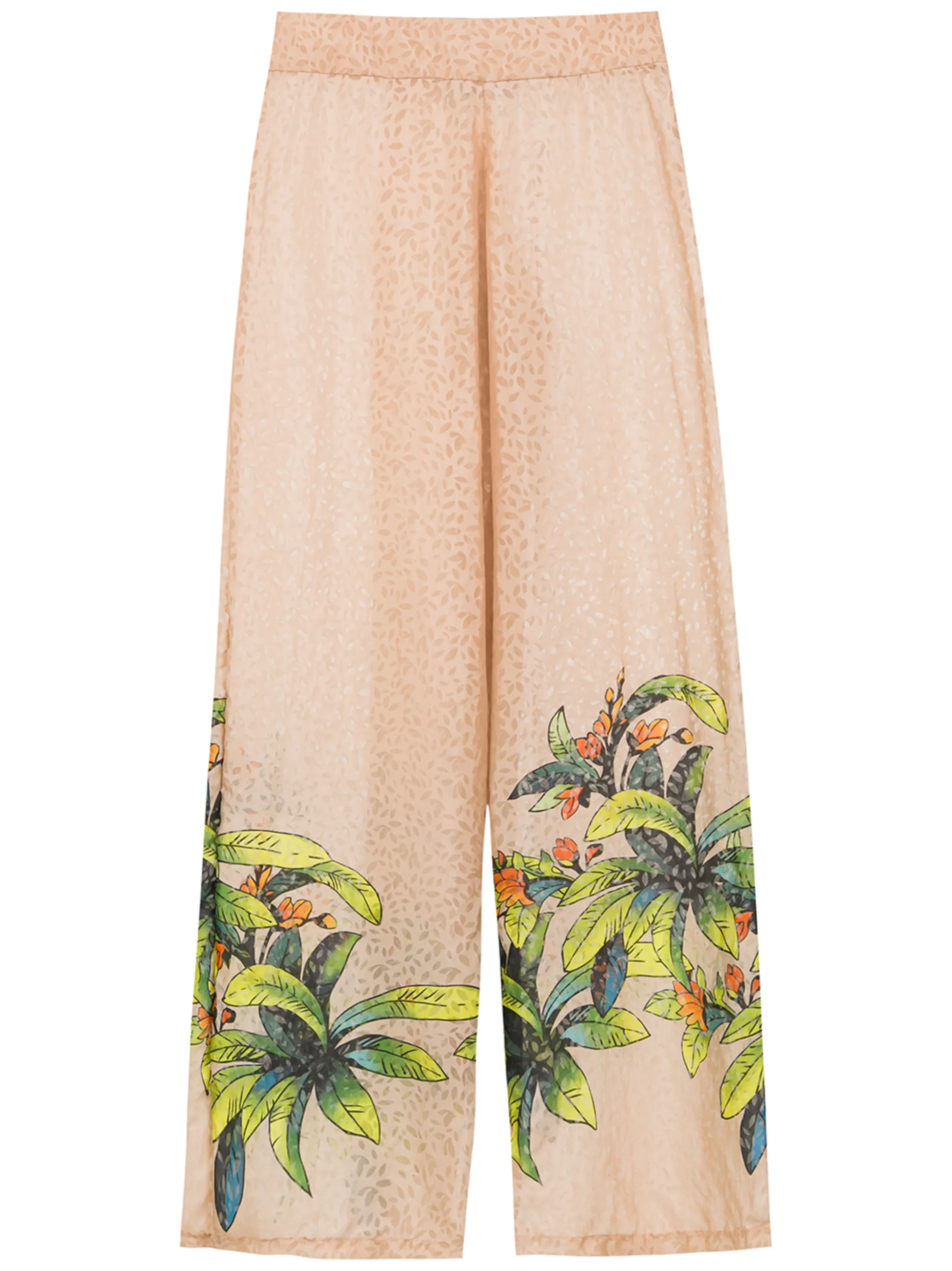 

Шелковые брюки с принтом Amir Slama, нейтральный