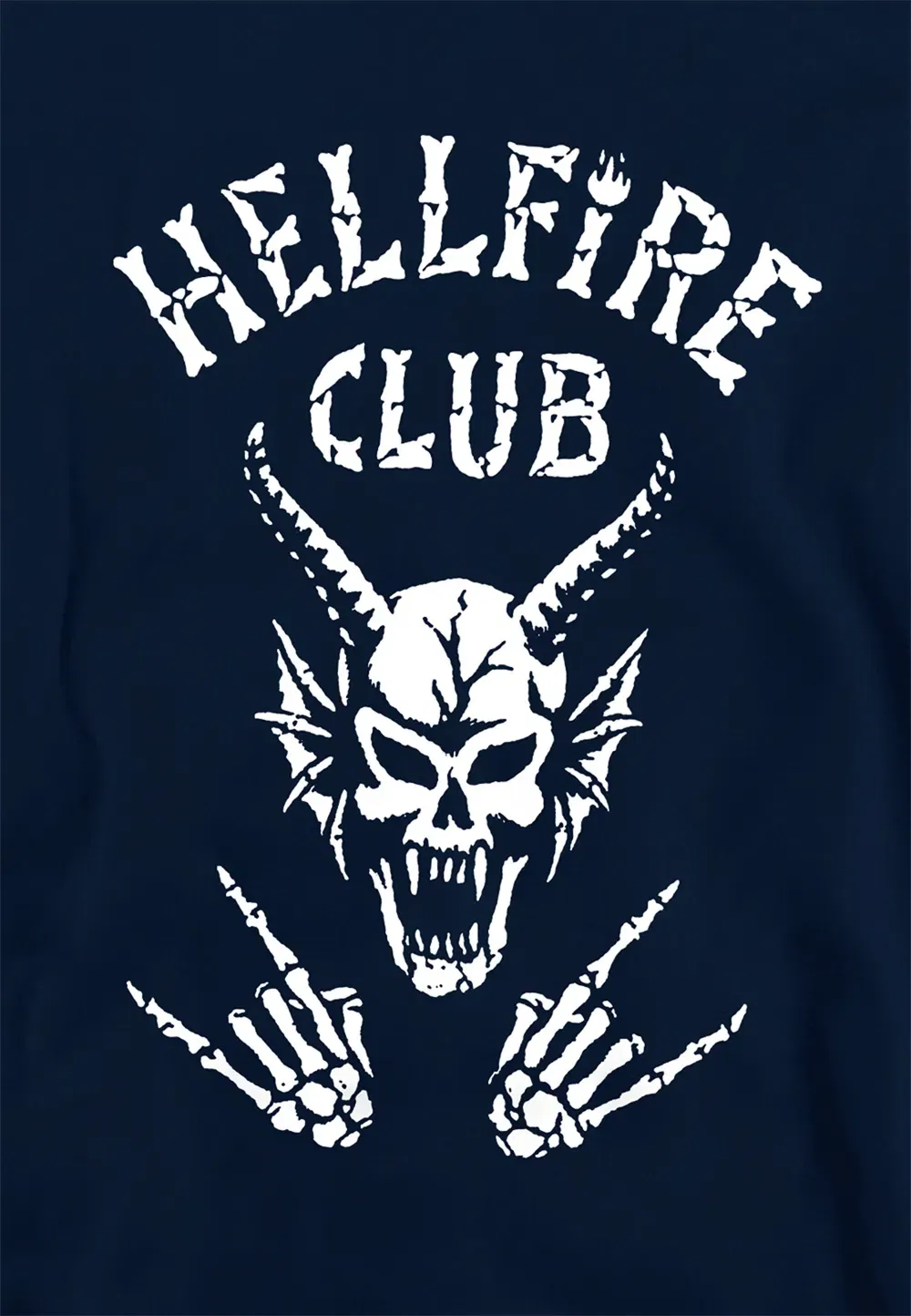 Детская худи Stranger Things Hellfire Club, темно-синий — фото 2