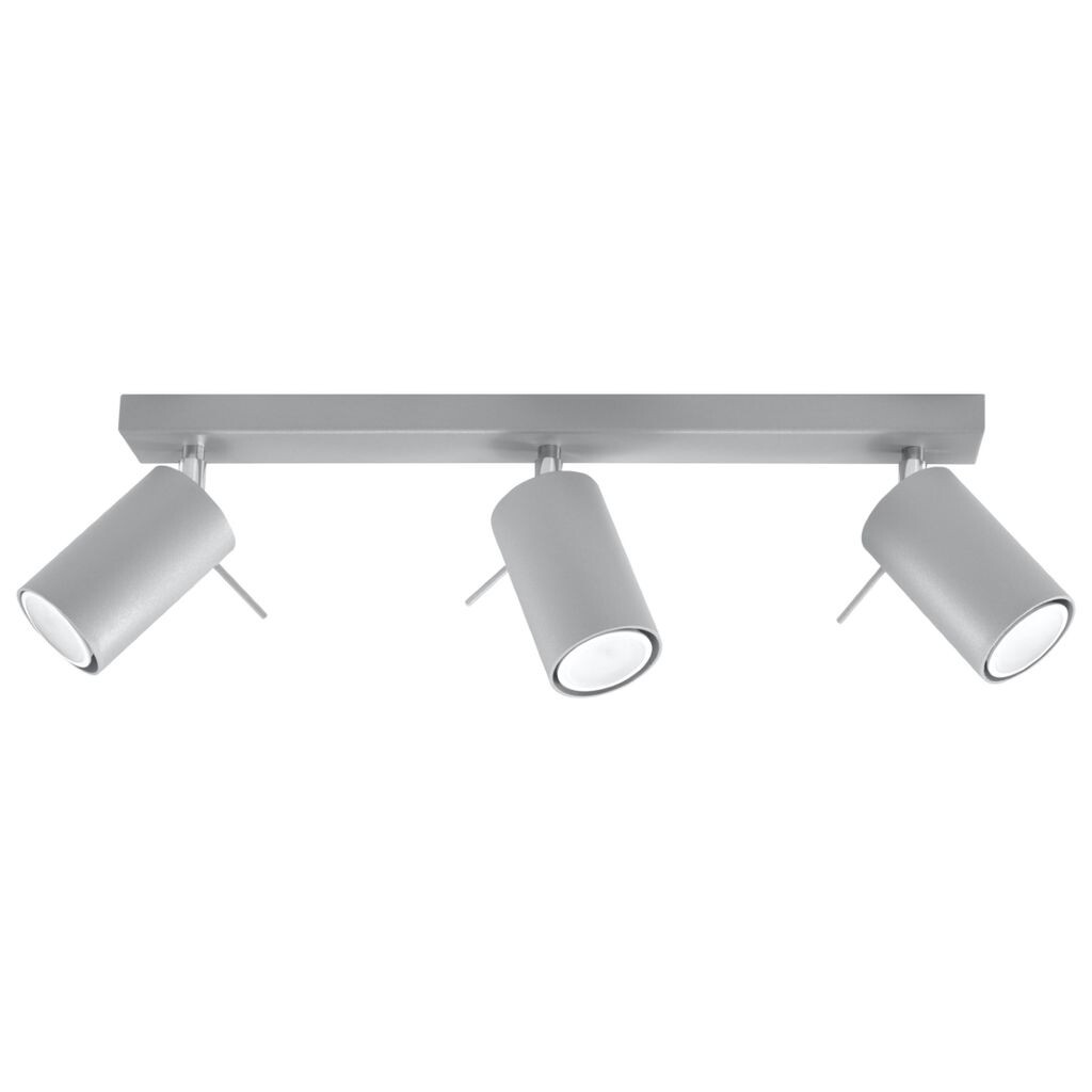 

Потолочный светильник RING 3 серый 3xGU10 40Вт сталь 16x6x45см Sollux Lighting