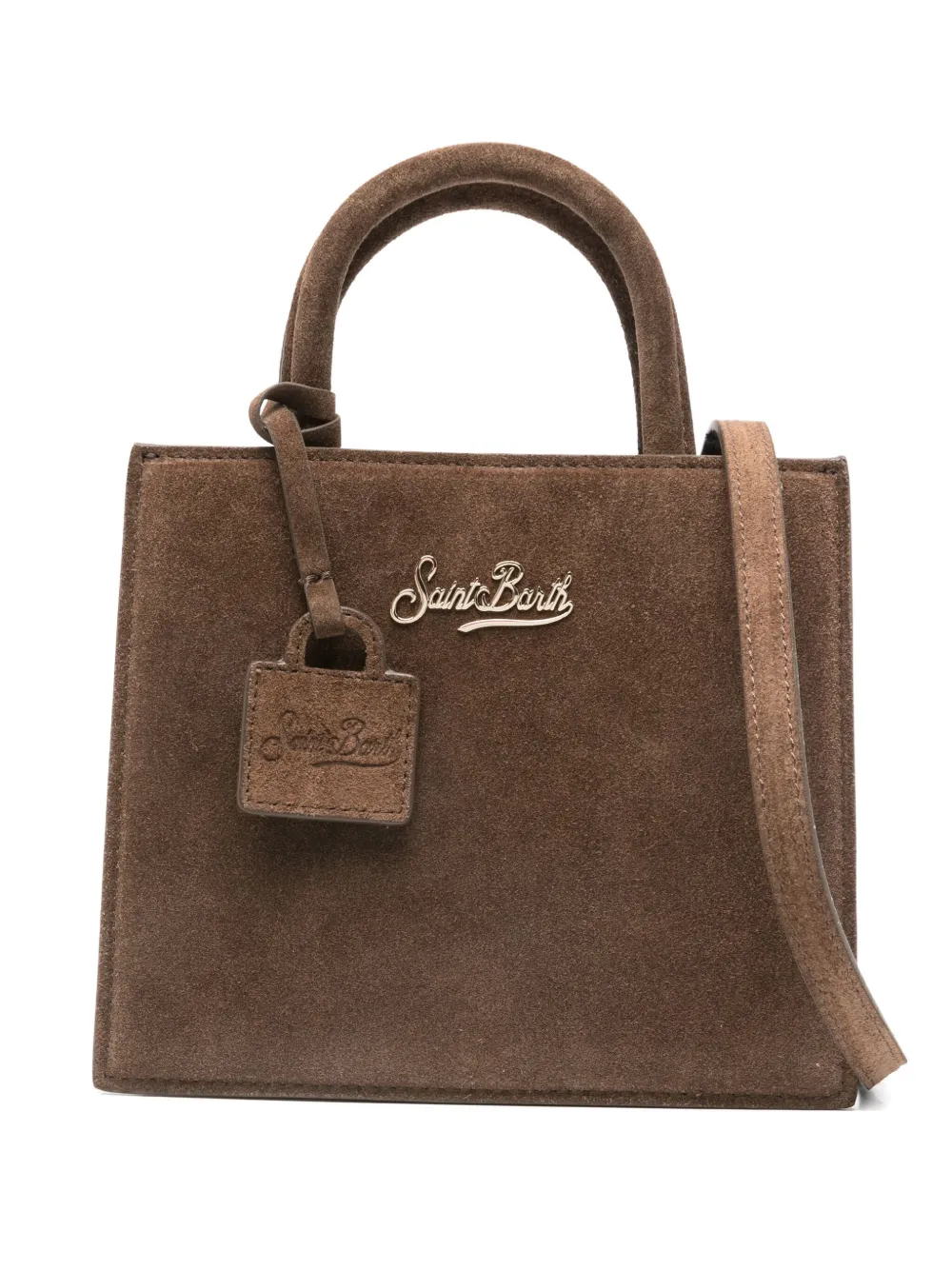 

Сумка-тоут Mini Shop из замши Mc2 Saint Barth, коричневый