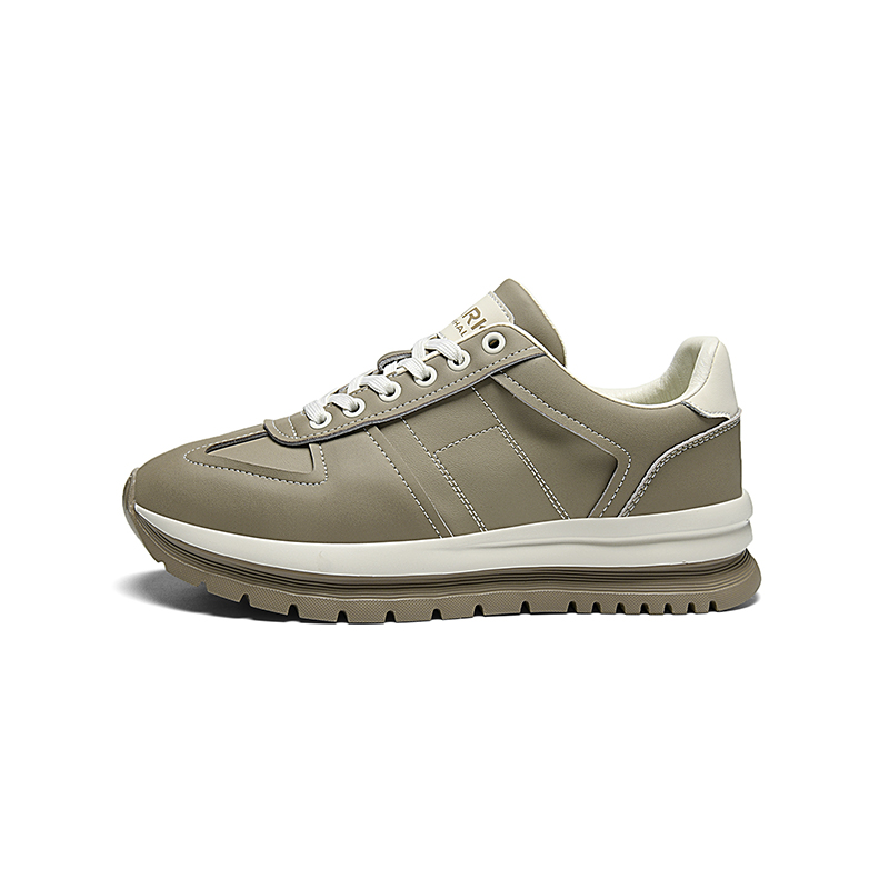 

FAIRWHALE Мужские низкие кеды повседневные хаки, цвет Khaki