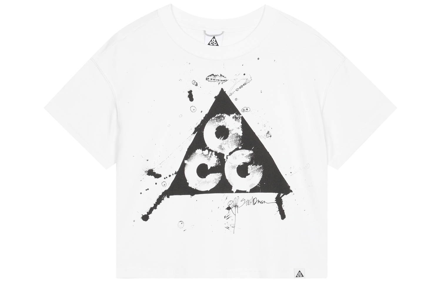 Футболка женская Nike ACG DRI-FIT с удлиненным рукавом и принтом "Горная вершина" белая — фото 2