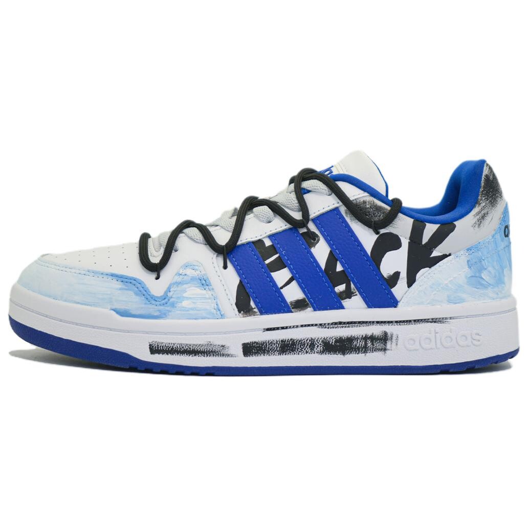 

Кроссовки adidas neo Postmove Skateboarding Shoes Unisex Low-top White/blue/black, синий