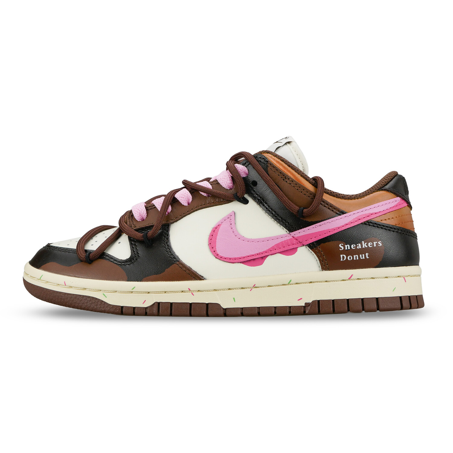 

Кроссовки Nike Dunk Skateboarding Shoes Women's Low-top Pink/brown, коричневый