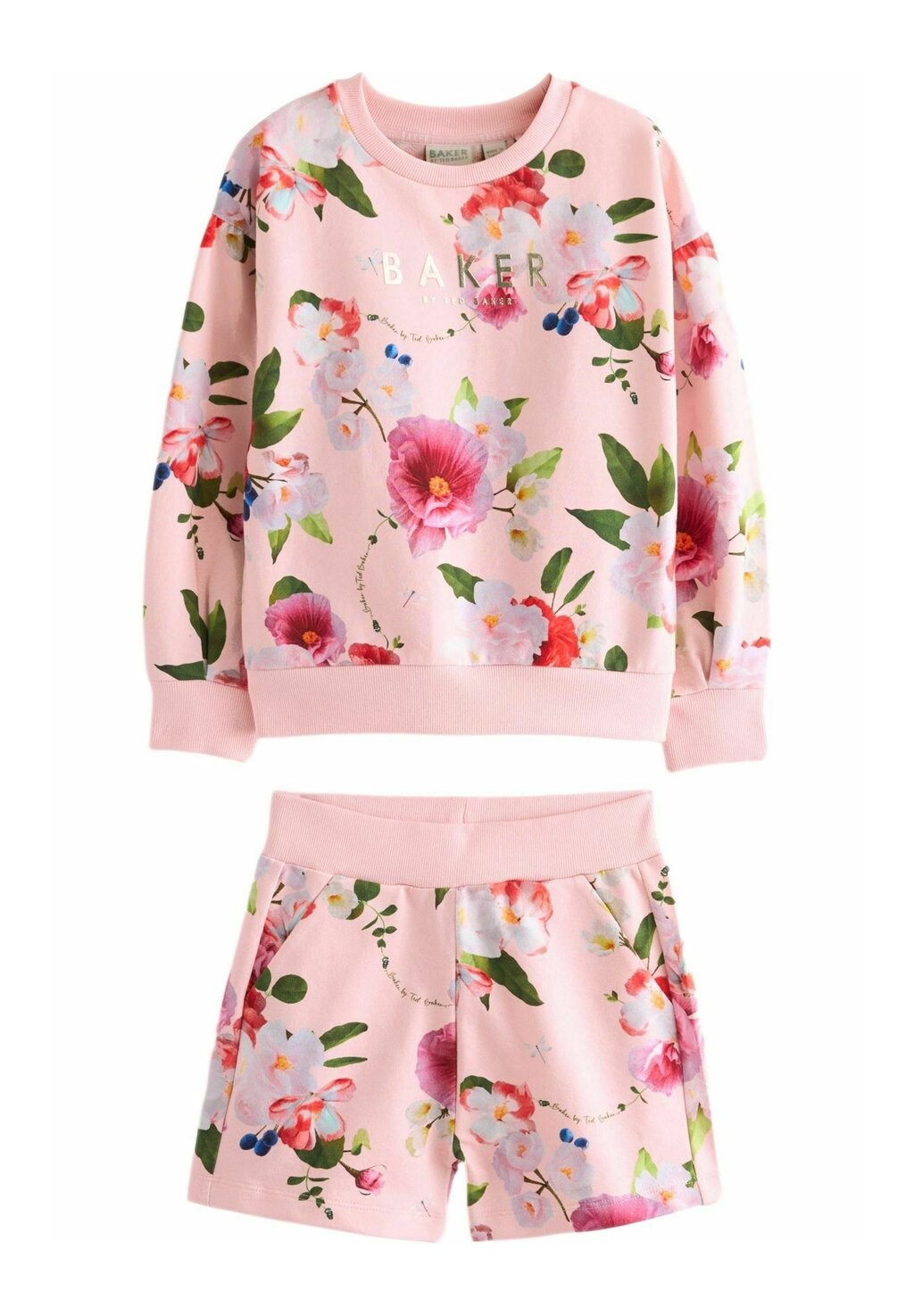 

Брюки для бега FLORAL SET Baker by Ted Baker, цвет pink