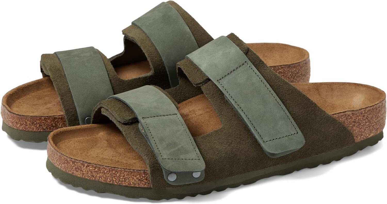 

Сандалии на плоской подошве Uji - Nubuck/Suede (Men) Birkenstock, цвет Thyme