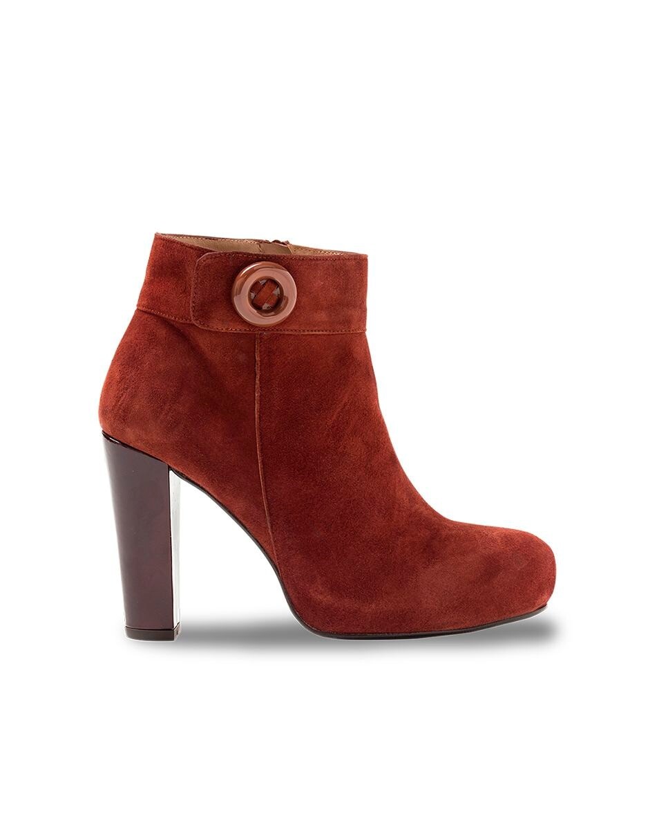 

Женские ботильоны на коричневом замшевом каблуке Mad Pumps, коричневый