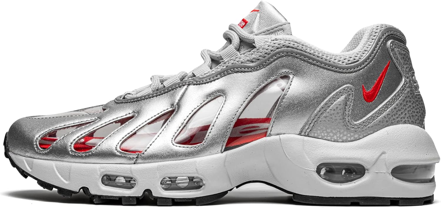 Мужские кроссовки Nike Metallic Silver/Speed Red-clear