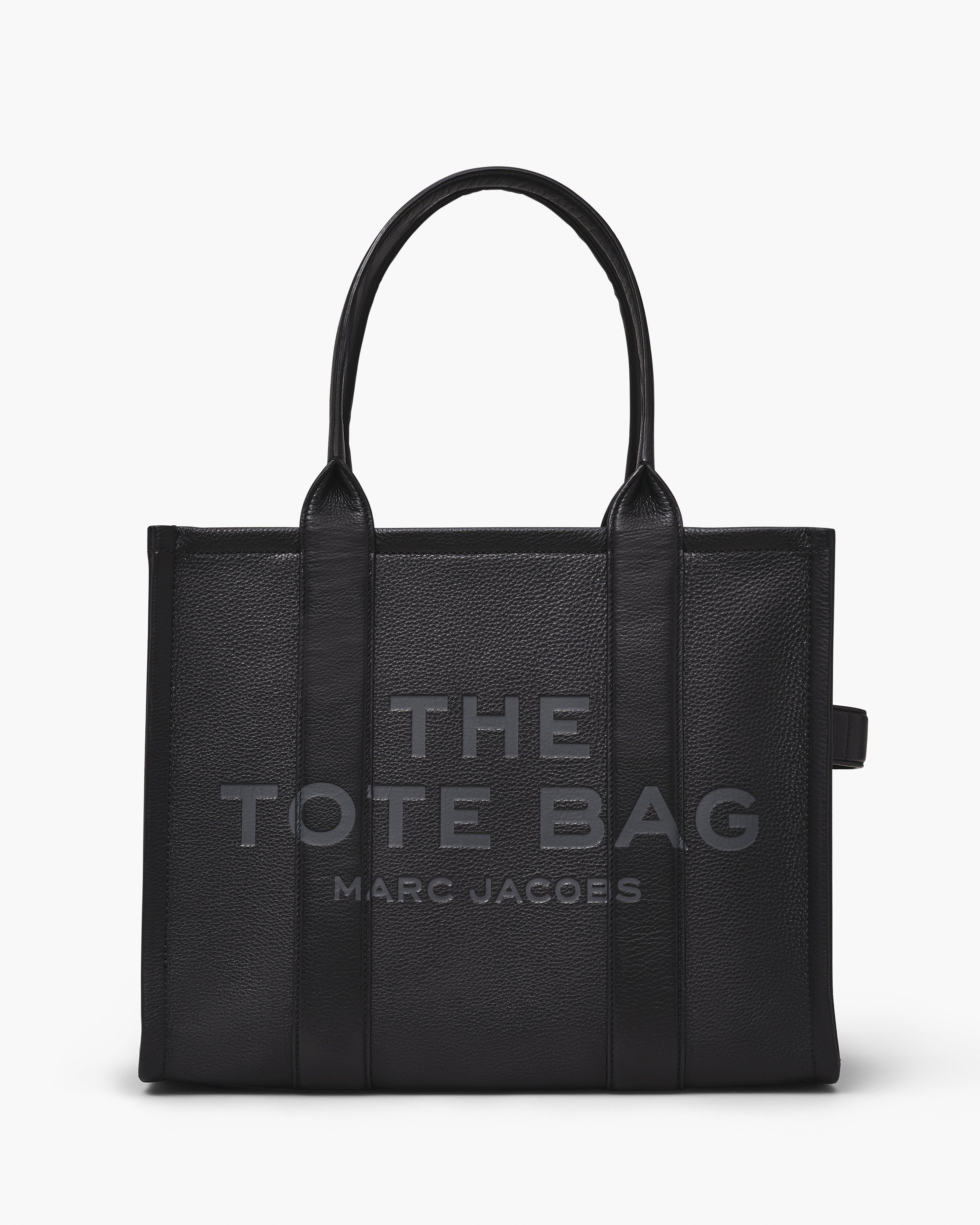 

Большая кожаная сумка-тоут Marc Jacobs, черный