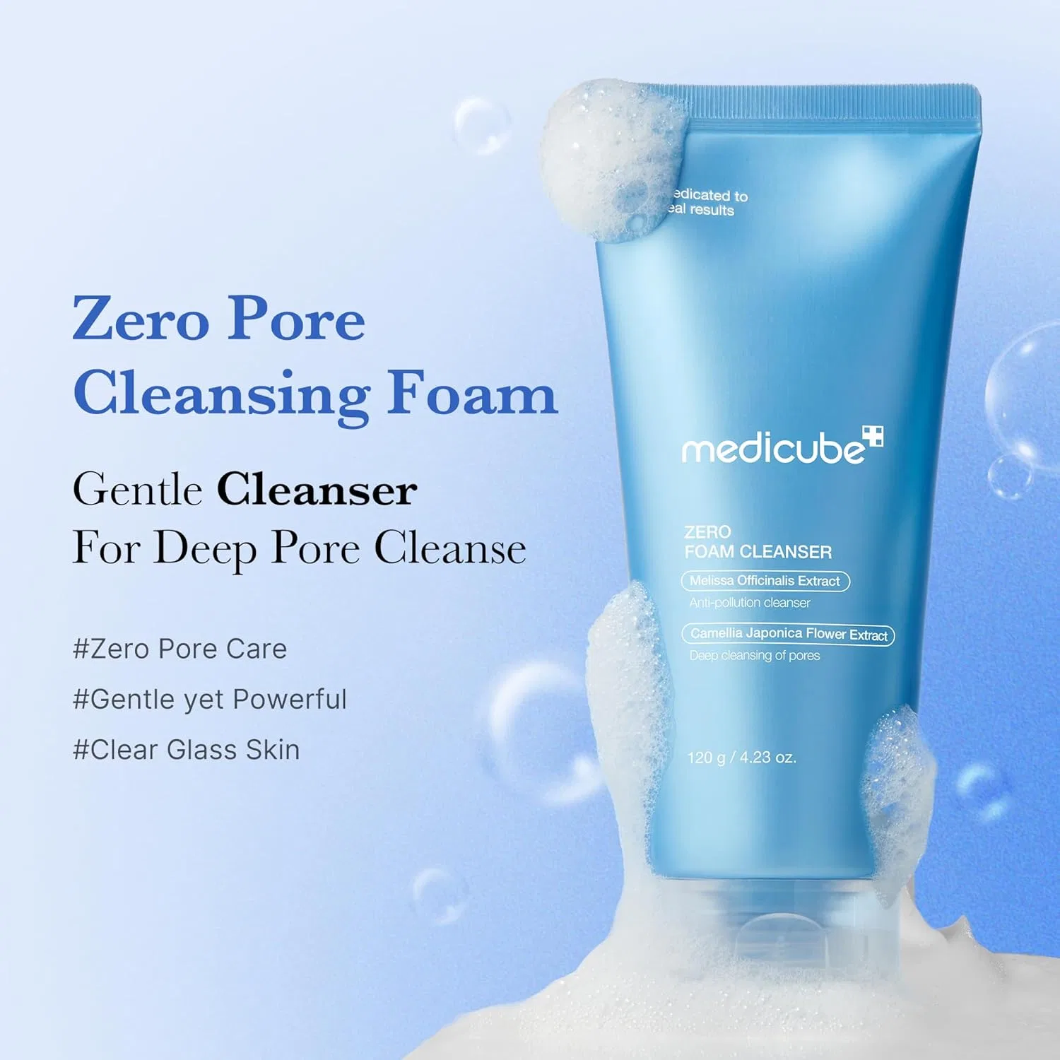 Гель для умывания Medicube — Очищающая пенка для чувствительной кожи «Zero Foam Cleanser» от — фото 2