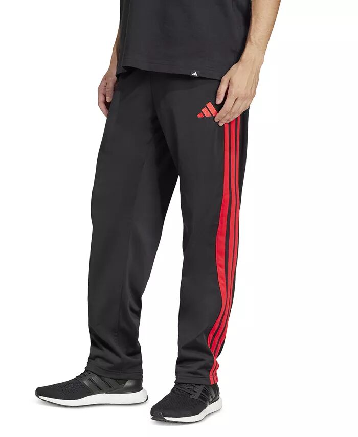 

Мужские трикотажные спортивные брюки классического кроя с тремя полосками adidas, черный