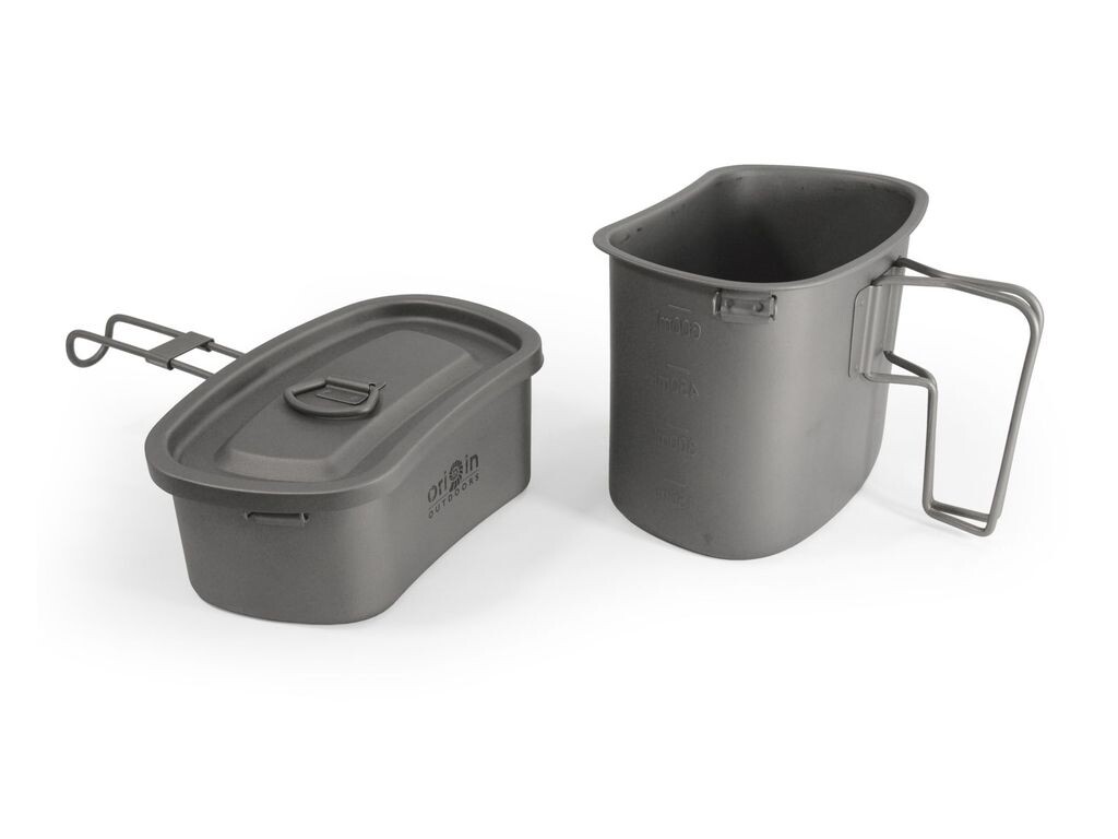 

Origin Outdoors Titan, набор походных кастрюль, 750 мл + 400 мл Relags, серый