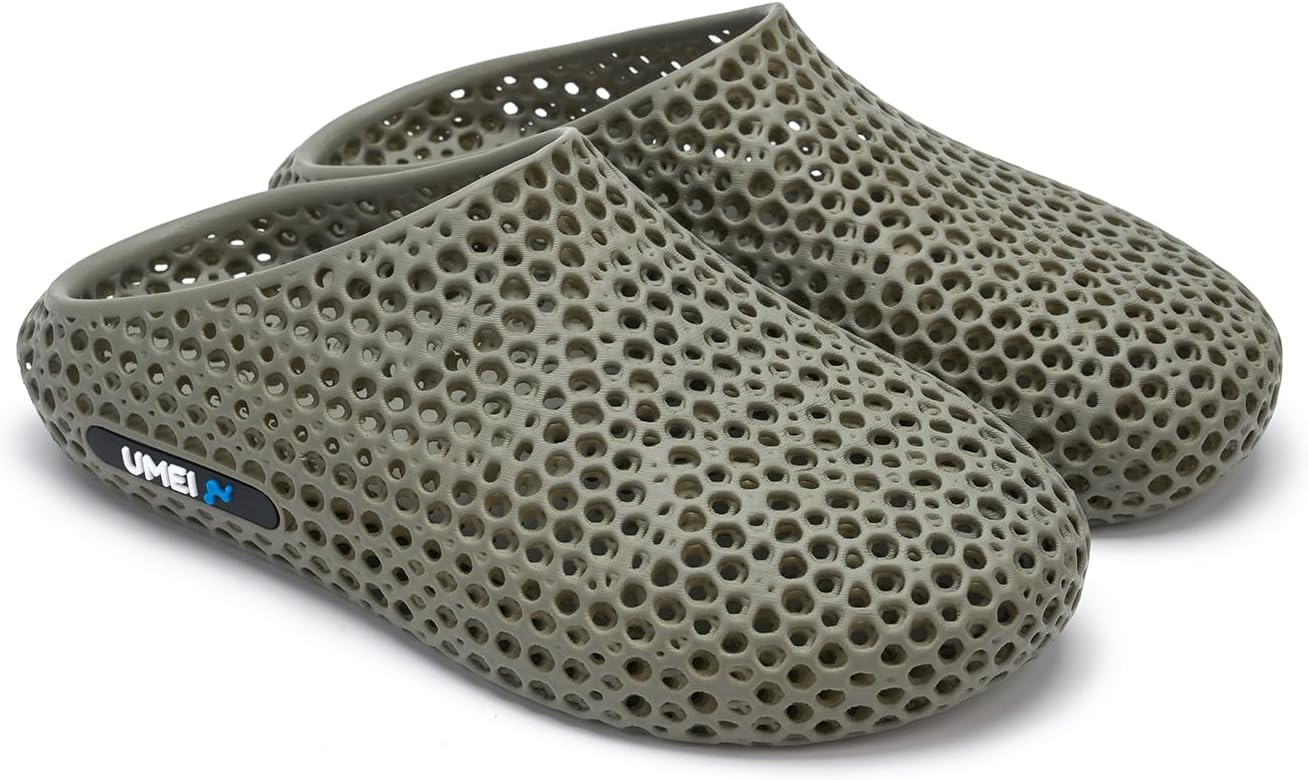 

Унисекс шлепанцы UMEI с 3D-печатью для мужчин и женщин, закрытые тапочки, эргономичная обувь для восстановления, сандалии Moonwalker для душа, спортзала, пляжа и дома, поддержка свода стопы, водонепроницаемые и быстро сохнущие, серый