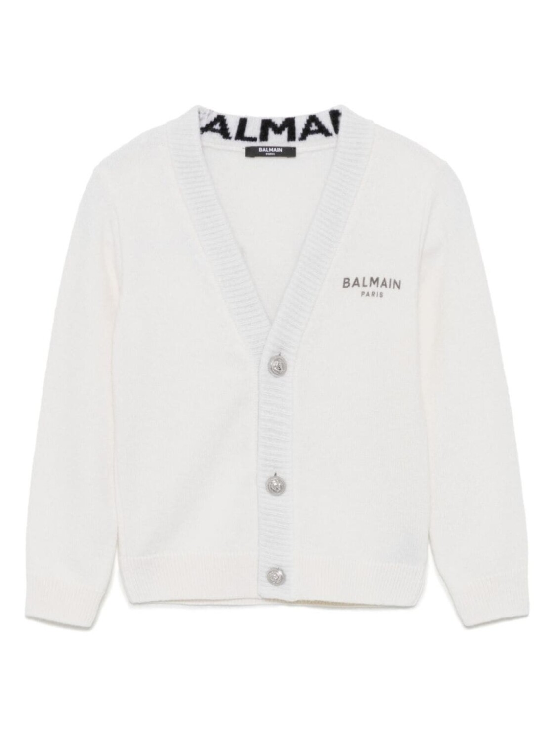 

Кардиган с логотипом Balmain Kids, белый