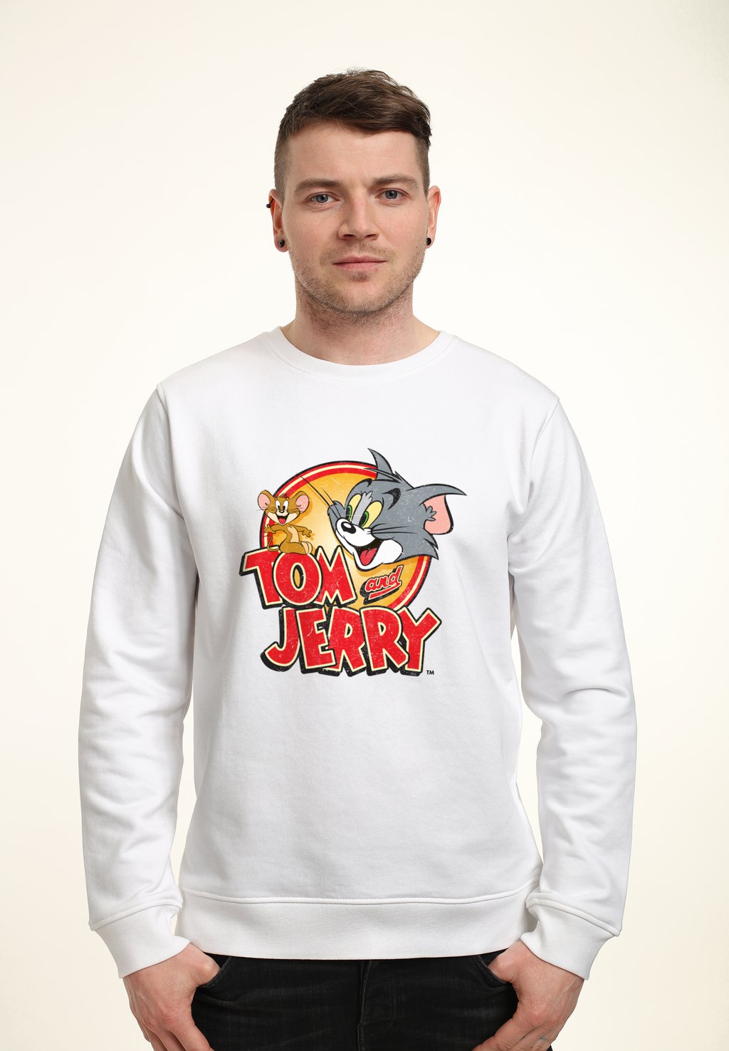 

Толстовка TOM AND JERRY VINTAGE GRAPHIC Henry Tiger, белый