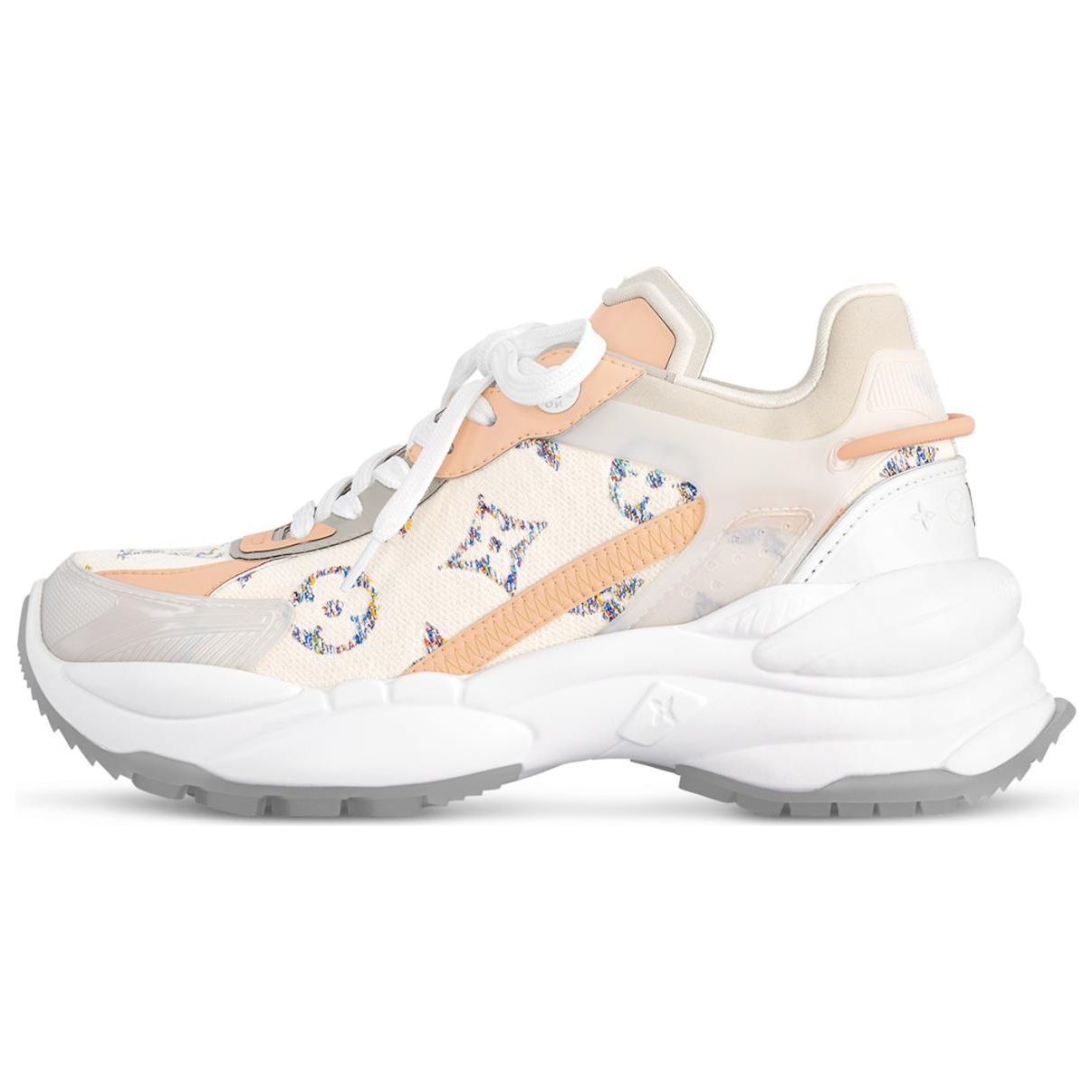 LOUIS VUITTON Кроссовки Run 55 Low top Casual Women's Beige