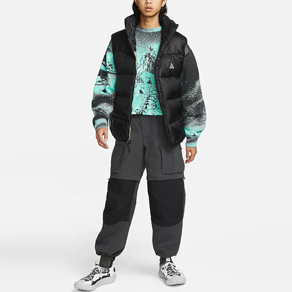 Толстовка Nike ACG Therma-FIT CREW printed top 'Green', зеленый — фото 2