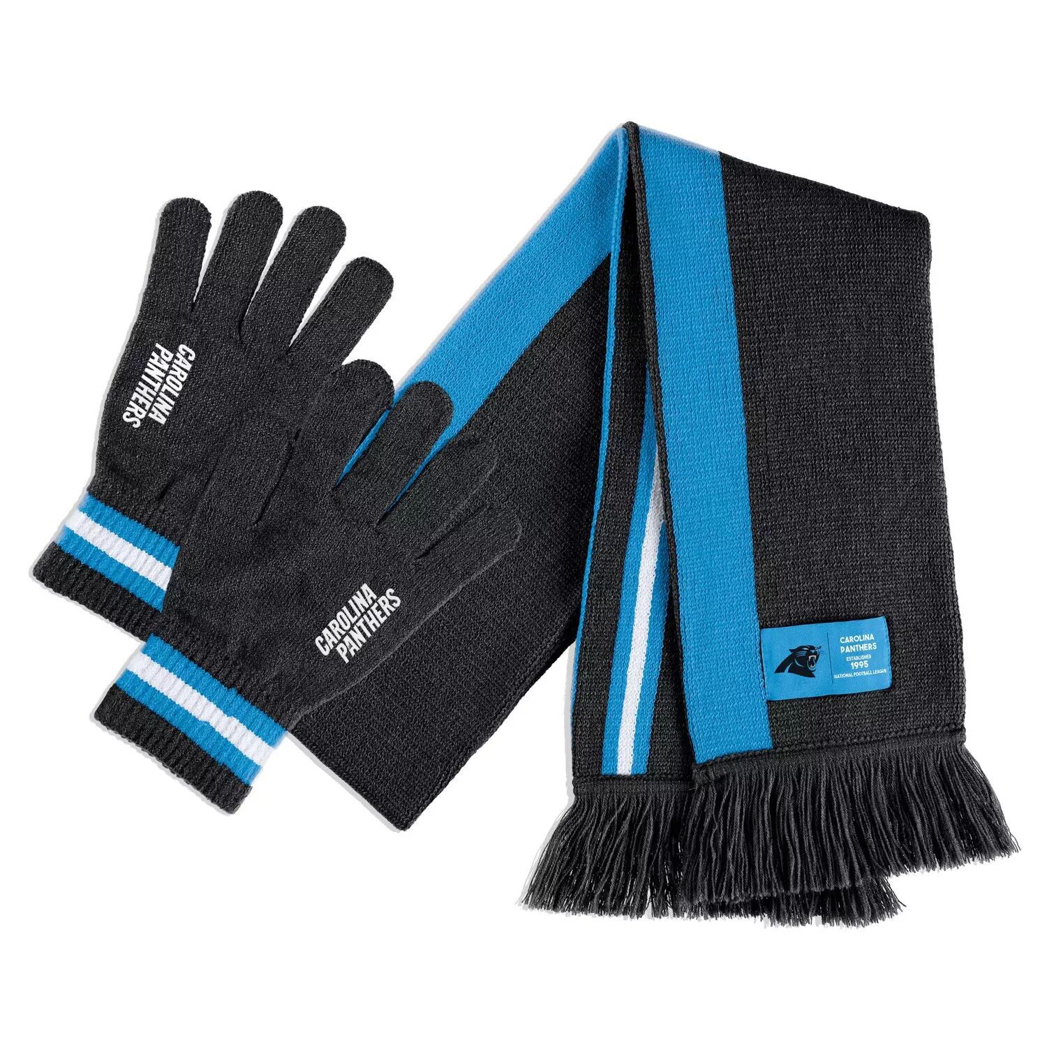 

WEAR by Erin Andrews Комплект из шарфа и перчаток Carolina Panthers