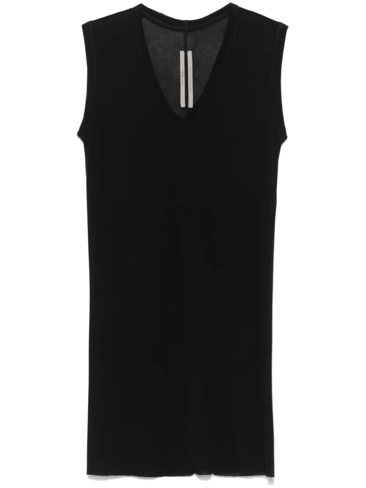 

Топ с V-образным вырезом от Рика Оуэнса Rick Owens, черный